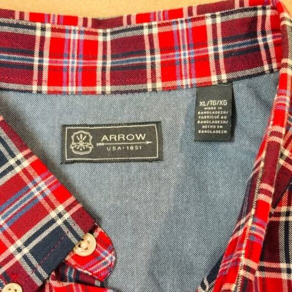 ARROW
Men's Ombre Plaid Long Sleeve Button down
Woven Shirt SIZE XL - Picture 5 of 8